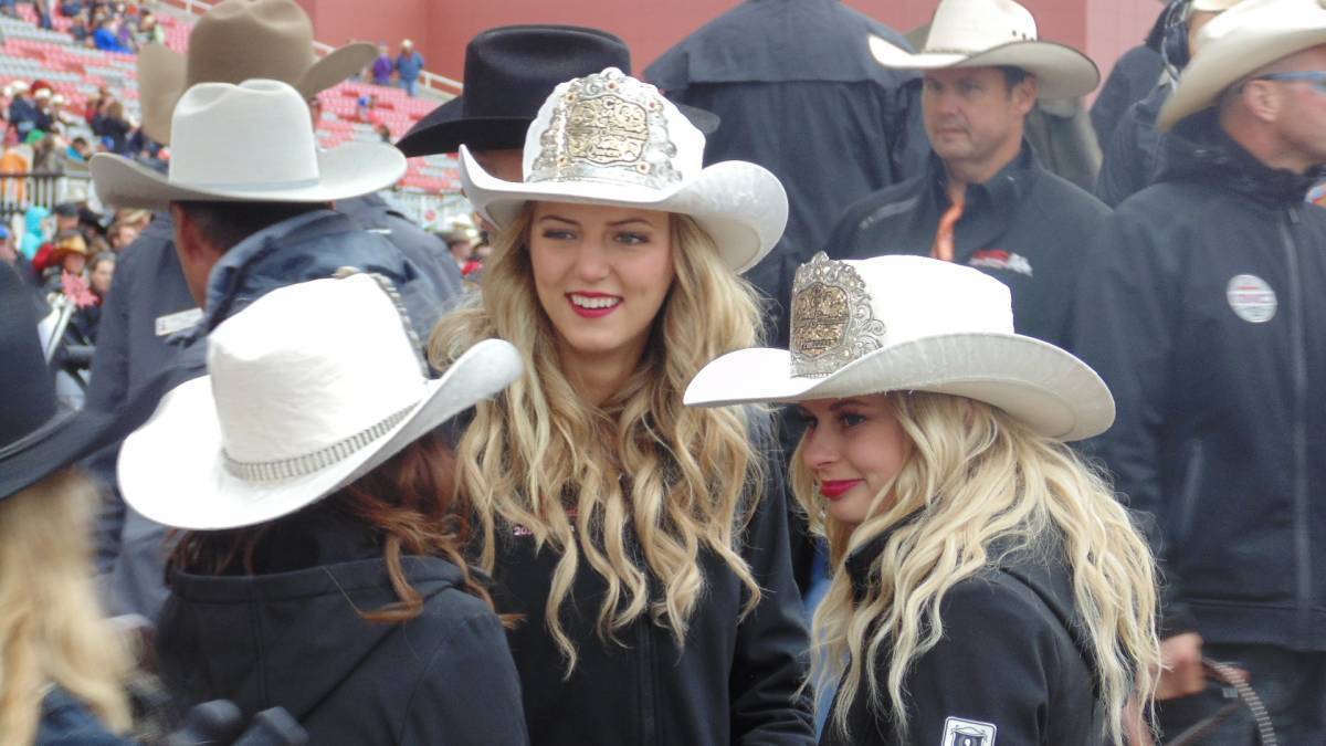 American rodeo queens attending Calgary Stampede (2016)