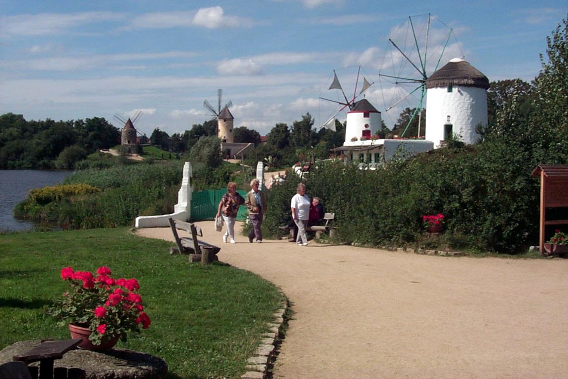Windmills at International Museum, Gifhorn, Germany
